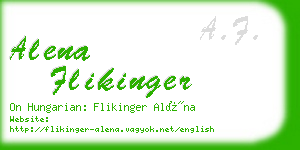 alena flikinger business card